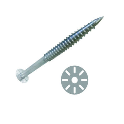 Harga yang bagus Q235 Galvanized Steel 76mm Helical Earth Anchor Ground Screw Piles on line