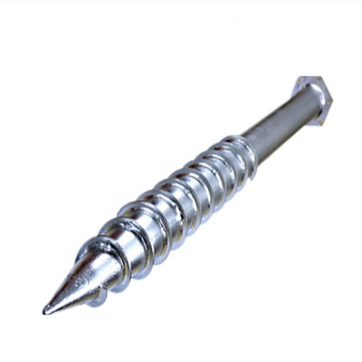 Harga yang bagus Stainless Steel Open Field Ground Solar Screw Piles 500~2500 mm on line