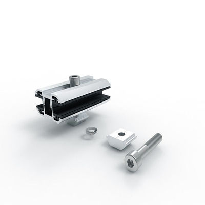 Harga yang bagus Aluminum Alloy AL 6005 T5 Double Glass Solar Module End Clamp on line