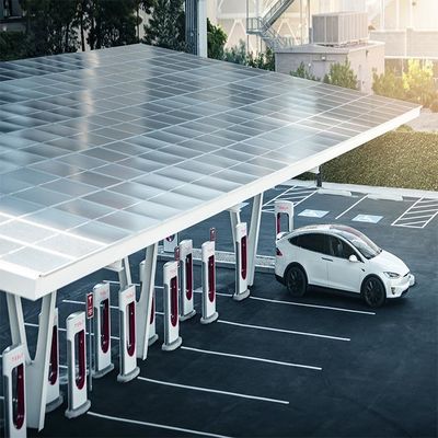 Harga yang bagus Galvanized Anodized Surface SS304 PV Solar Carport Structures on line