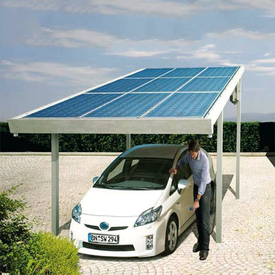 Harga yang bagus 10 KW 30 KW HDG High Strength Steel Structure Carport Solar Systems on line