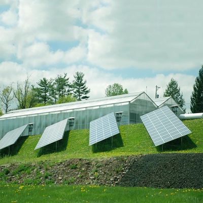 Harga yang bagus Metal Frames Landscape or Portrait Solar Power System For Greenhouse on line