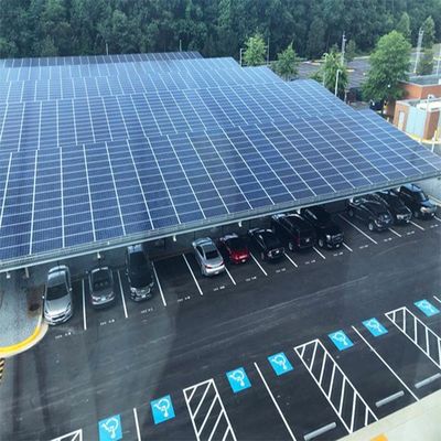 Harga yang bagus Flexible 20KW Galvanized Steel Solar PV Mounting Structure SGS For Carport on line