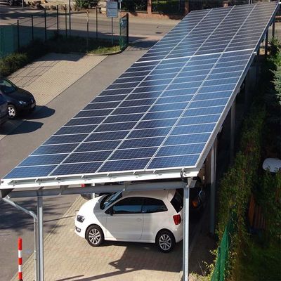 Harga yang bagus Hot Dip Galvanized Residential Solar Carport Structures On Off Grid on line
