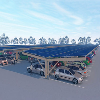 Harga yang bagus Corrosion Resistant Anodized Solar Parking Lot Structures Snow Load 30psf on line