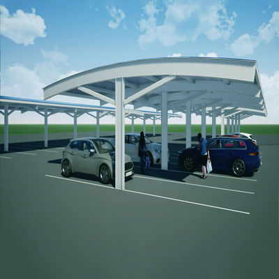 Harga yang bagus 15deg Tilting BIPV Solar Panel Racking Systems For Carport on line