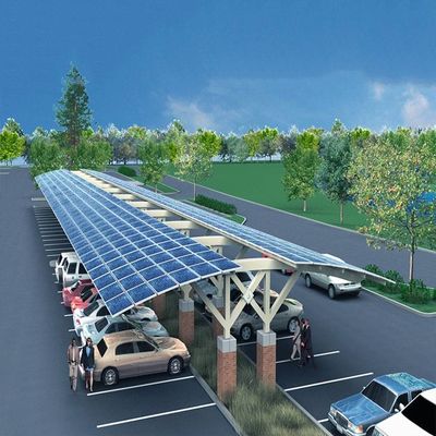 Harga yang bagus Solar Parking Lot Anodized Aluminum PV Mounting Structures on line