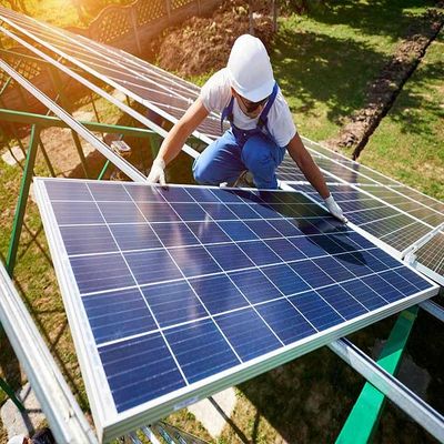 Harga yang bagus Anodized Q235 Steel Ground Mounted Solar Structure on line