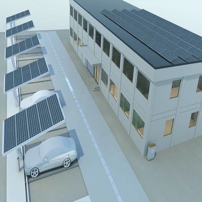 Harga yang bagus 5deg Galvanized Carport Solar Panel Mounting Structures on line