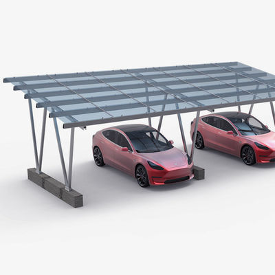 Harga yang bagus Lightweight Galvanized Steel Structure Solar Parking Lot on line
