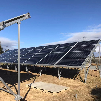 Harga yang bagus Hot Dip Galvanized Q235B / Q345B steel photovoltaic mounting system solar ground mounting bracket on line