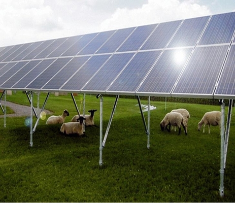 Harga yang bagus SGS Open Field Solar Mounting Structure With concrete foundation solar bracket solar mounting system on line