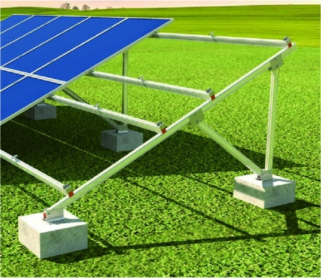 Harga yang bagus Solar Power plant module mounting structure brackets kit ground mounting system solar bracket on line