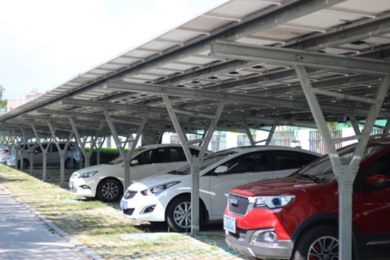 Harga yang bagus On/Off Grid Carbon Steel Solar Panel Carport Mounting Structure on line