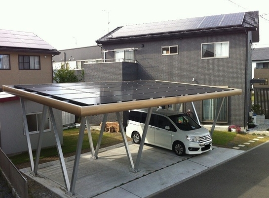 Harga yang bagus Full Installation anodized Car Park Solar Panel Ground Mounting System on line