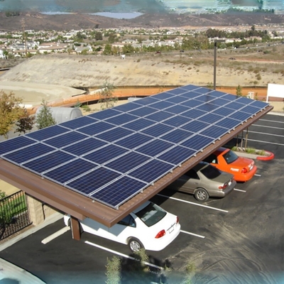 Harga yang bagus Aluminium Carport Solar Racking Ground Mounted Solar structure carport solar mounting system on line