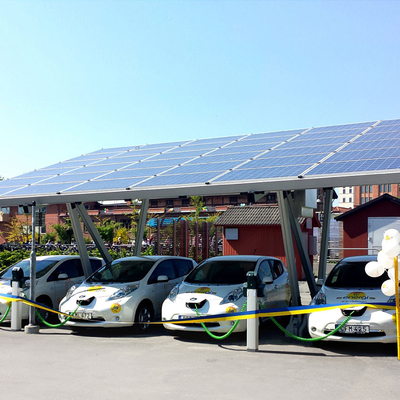 Harga yang bagus Pv Module Carport Solar Mounting System Ground Mounted for Car parking solar structure on line